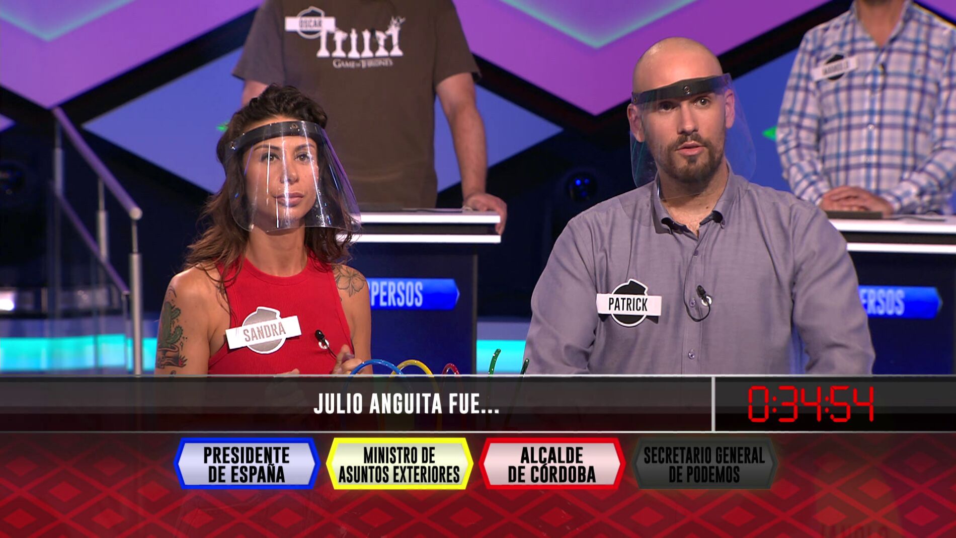 El hist&oacute;rico l&iacute;der de Izquierda Unida, Julio Anguita, homenajeado en el inicio de '&iexcl;Boom!'