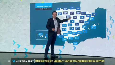 La previsión del tiempo. cesar