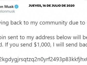 Cuenta oficial de Twitter Elon Musk