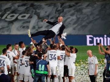 Zidane, tras ganar la Liga: "Hoy es uno de mis mejores días como profesional"