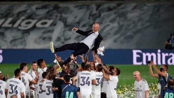 Zidane, tras ganar la Liga: "Hoy es uno de mis mejores días como profesional"