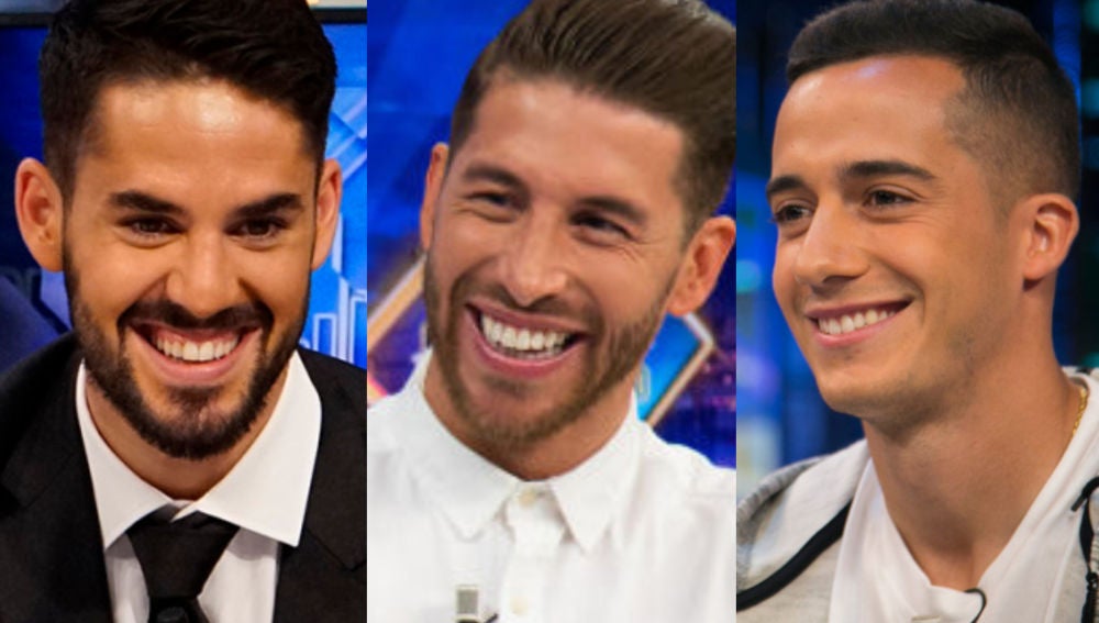 Sergio Ramos, Isco Alarcón y Lucas Vázquez en 'El Hormiguero 3.0'