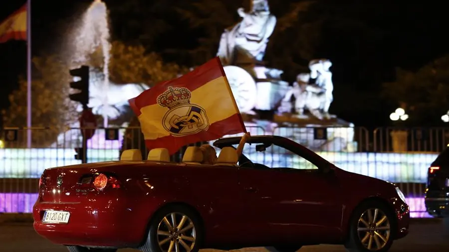 Cibeles se blinda para evitar las aglomeraciones tras la 34&ordm; Liga del Real Madrid