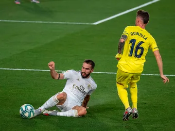 Dani Carvajal, en el partido ante el Villarreal Dani Carvajal, en el partido ante el Villarreal