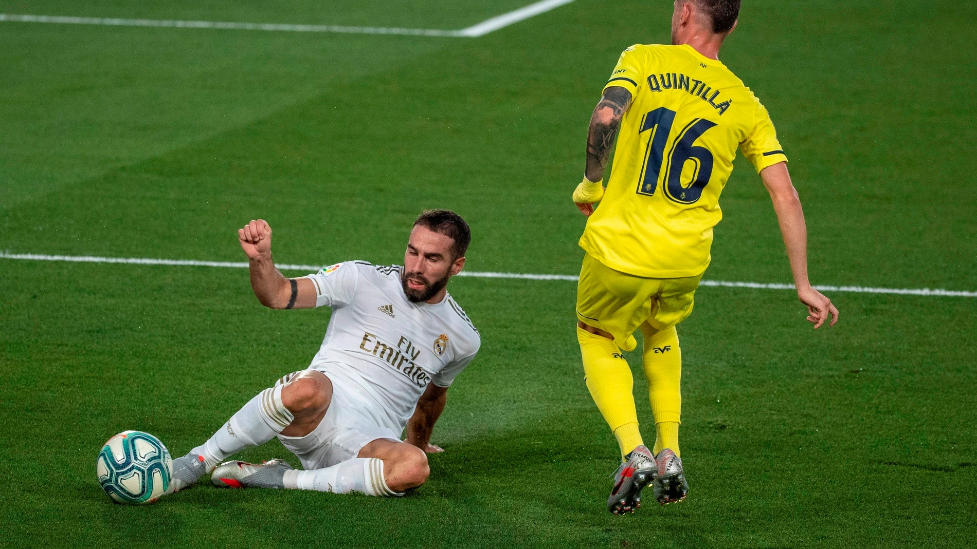 Dani Carvajal, en el partido ante el Villarreal Dani Carvajal, en el partido ante el Villarreal