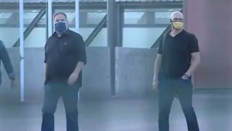 Los presos del procés ya en semilibertad Los presos del procés ya en semilibertad