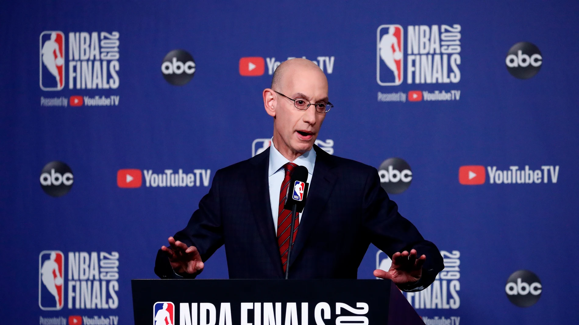 El comisionado de la NBA, Adam Silver El comisionado de la NBA, Adam Silver