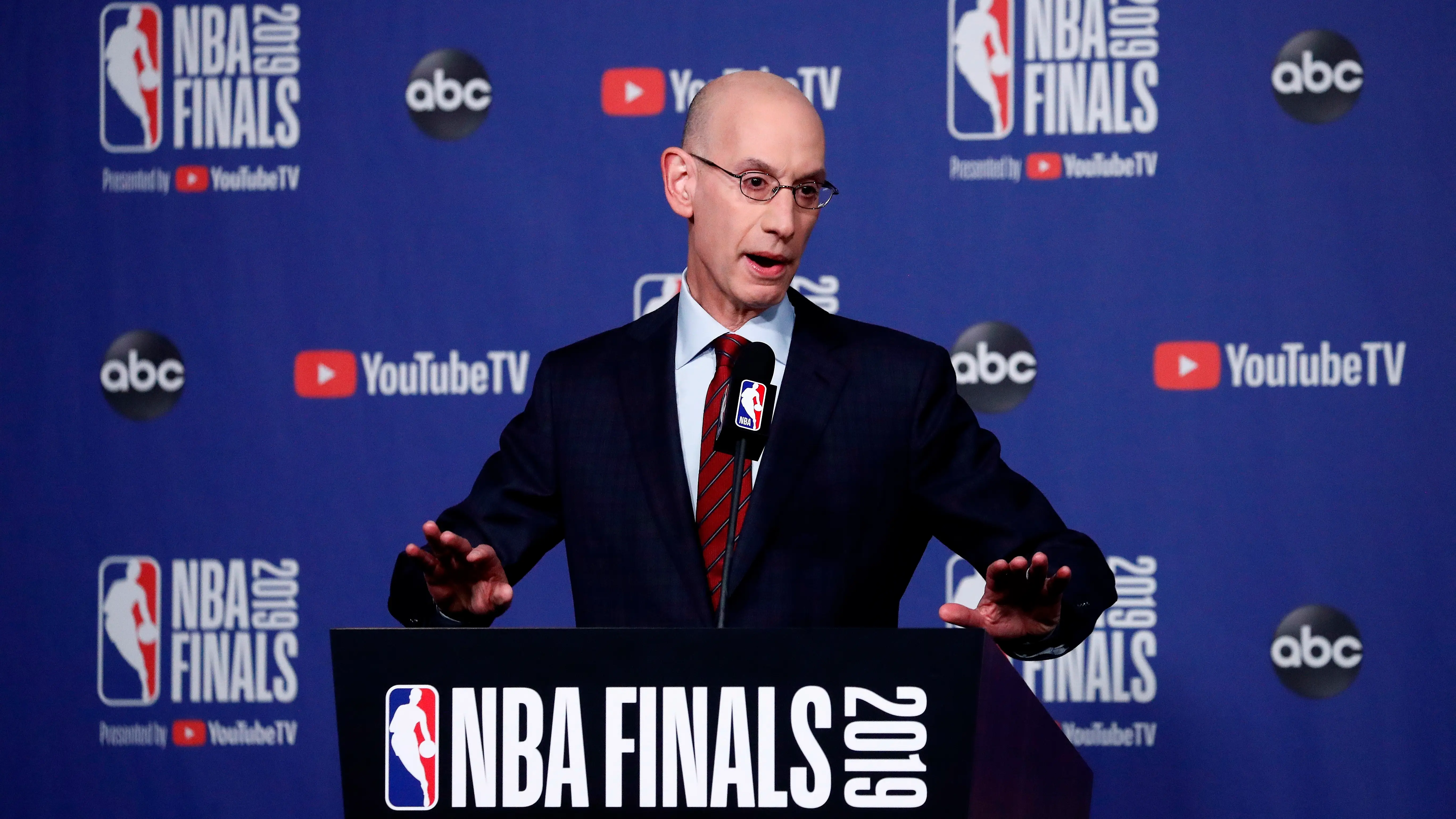 El comisionado de la NBA, Adam Silver El comisionado de la NBA, Adam Silver