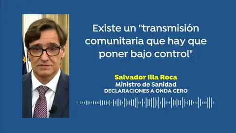 Salvador Illa, sobre los brotes de Lleida y Hospitalet: "Existe una transmisión comunitaria que hay que poner bajo control" Salvador Illa, sobre los brotes de Lleida y Hospitalet: "Existe una transmisión comunitaria que hay que poner bajo control"