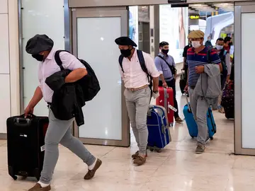 Llegada de un grupo de esquiladores uruguayos al aeropuerto de Madrid Barajas el pasado mes de mayo Llegada de un grupo de esquiladores uruguayos al aeropuerto de Madrid Barajas el pasado mes de mayo