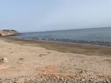 Desalojan una playa del sur de Gran Canaria por un vertido de fuel al mar