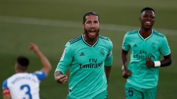 Sergio Ramos, tras marcar un gol en el Leganés-Real Madrid