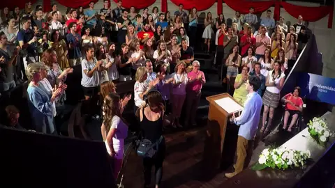 Una aspiración que quiere compartir ante un público que está muy orgulloso de él Una aspiración que quiere compartir ante un público que está muy orgulloso de él