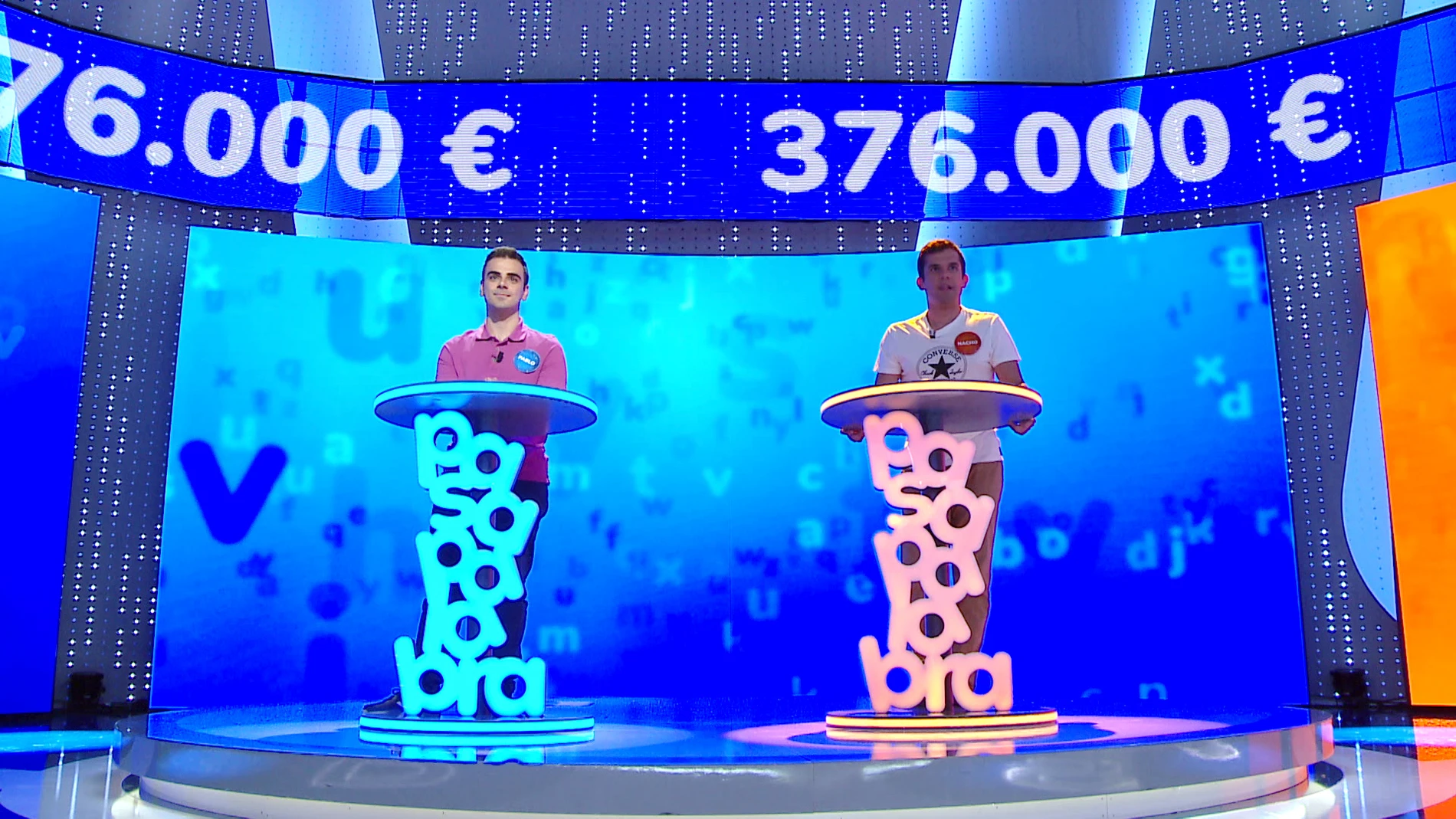 'El Rosco' más desigualado entre Pablo y Nacho: muchos fallos a causa del riesgo y aciertos que rozan el bote de 376.000 euros