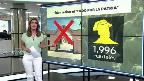 Solicitan cambiar el lema 'Todos por la Patria' de los cuarteles de la Guardia Civil por 'Todos por la democracia' Solicitan cambiar el lema 'Todos por la Patria' de los cuarteles de la Guardia Civil por 'Todos por la democracia'