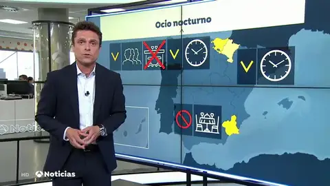 ¿Qué comunidades autónomas han impuesto restricciones al ocio nocturno para frenar los rebrotes de coronavirus? ¿Qué comunidades autónomas han impuesto restricciones al ocio nocturno para frenar los rebrotes de coronavirus?