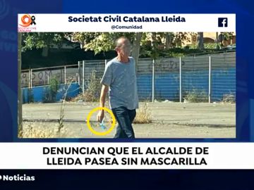 Societat Civil Catalana en Lleida denuncia la falta de responsabilidad del alcalde por no llevar mascarilla