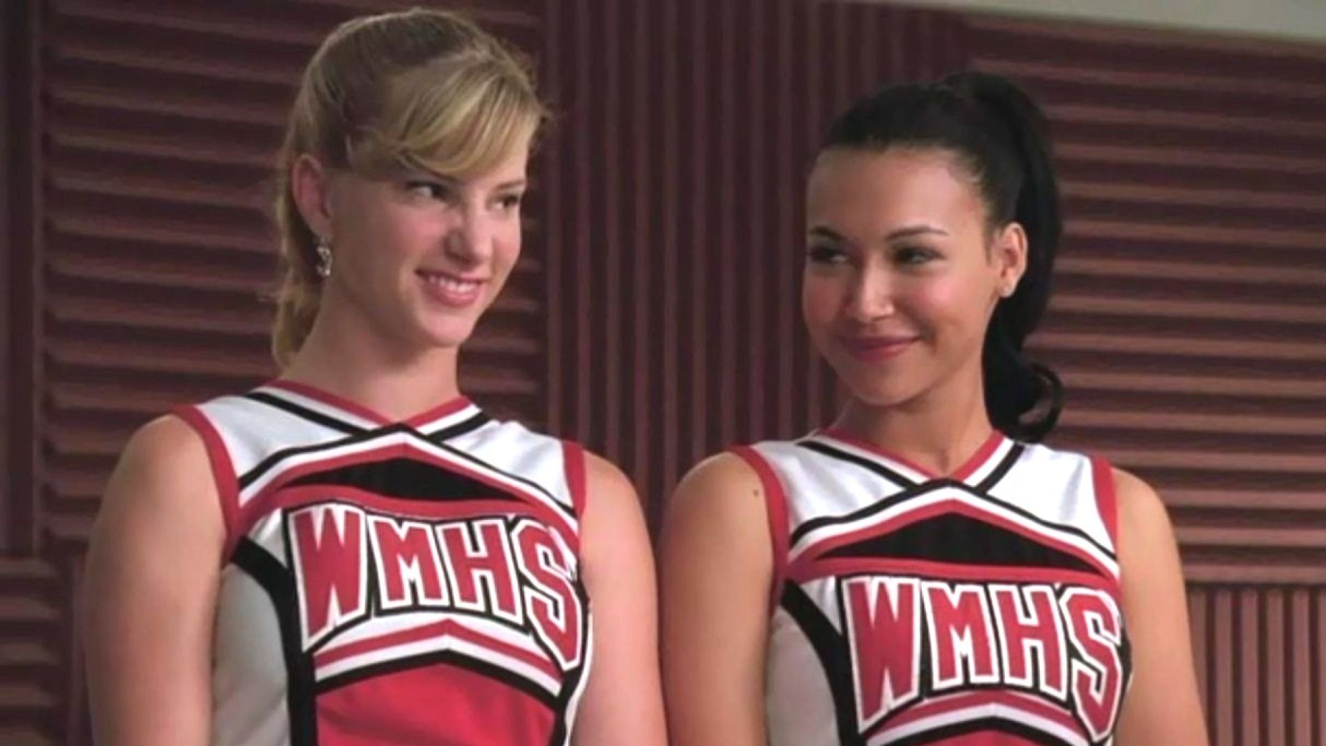 Heather Morris y Naya Rivera en 'Glee'