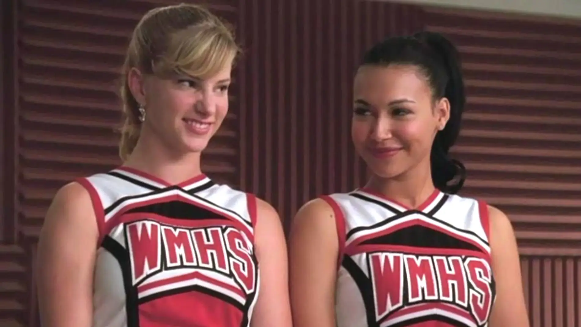 Heather Morris y Naya Rivera en 'Glee'