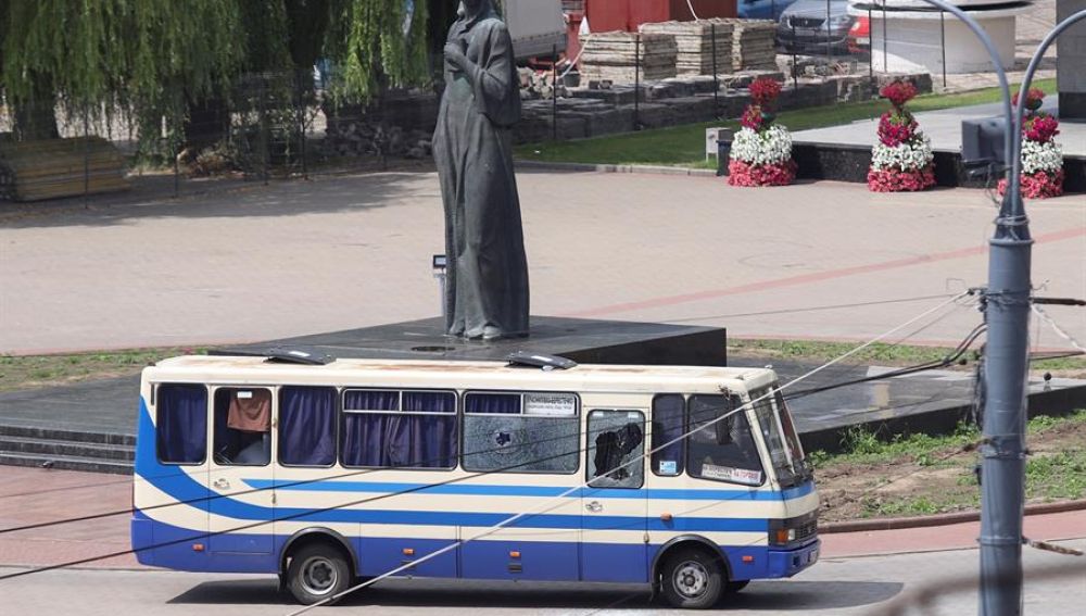 Secuestran autobús en Ucrania