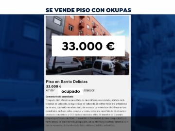 Ponen a la venta un piso en Valladolid con okupas en su interior