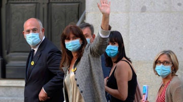 Laura Borrás a su llegada al Tribunal Supremo