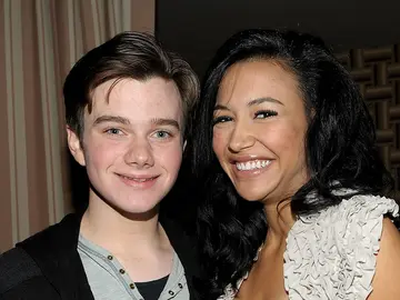 Chris Colfer y Naya Rivera Chris Colfer y Naya Rivera