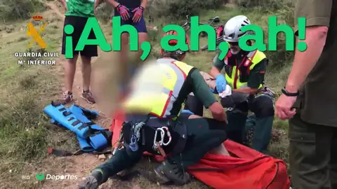 La agonía de un ciclista solo y con la pierna rota en La Rioja: "Se le salieron los huesos" La agonía de un ciclista solo y con la pierna rota en La Rioja: "Se le salieron los huesos"