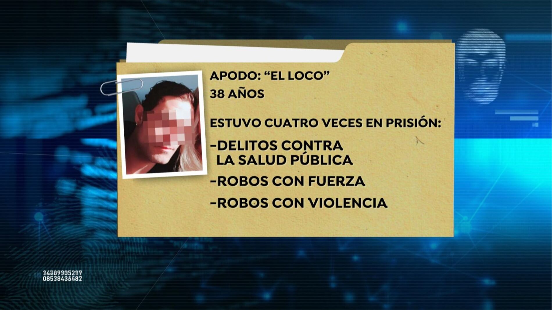 El presunto asesino de la mujer descuartizada en Chapiner&iacute;a, 'El loco', ha estado en prisi&oacute;n 4 veces por robos y drogas