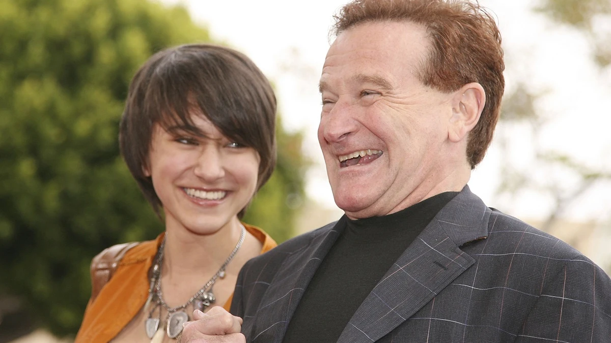 Robin Williams y su hija Zelda Robin Williams y su hija Zelda