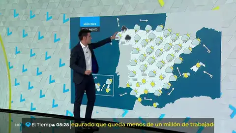 Este miércoles intensas tormentas al norte de Galicia y en el Cantábrico occidental Este miércoles intensas tormentas al norte de Galicia y en el Cantábrico occidental