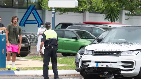 Así quedó el coche de Feliciano López TRAS EL ACCIDENTE