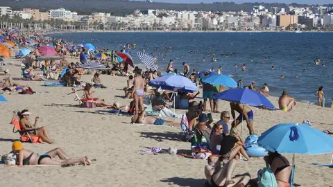 La playa de s'Arenal, en Mallorca. La playa de s'Arenal, en Mallorca.