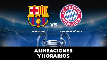 Barcelona - Bayern Múnich: Horario, alineaciones y dónde ver el partido en directo | Champions League