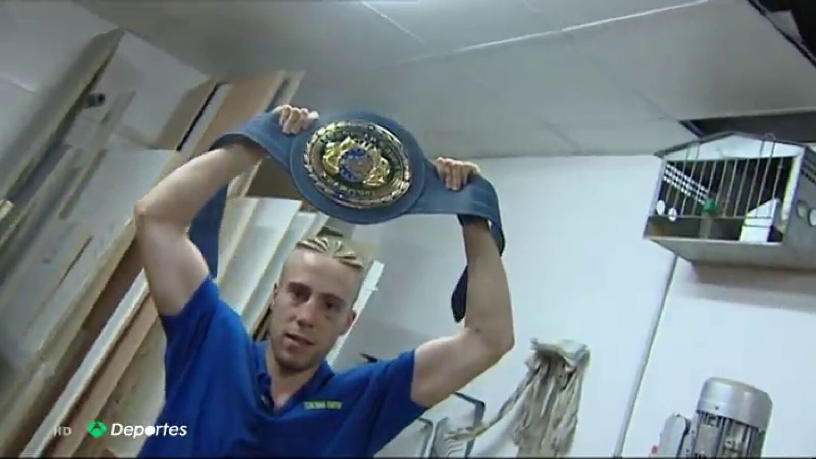 John Carter, carpintero granadino y campeón de Europa de boxeo: 