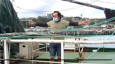 Confinado en un barco en Oza, en A Coruña Confinado en un barco en Oza, en A Coruña