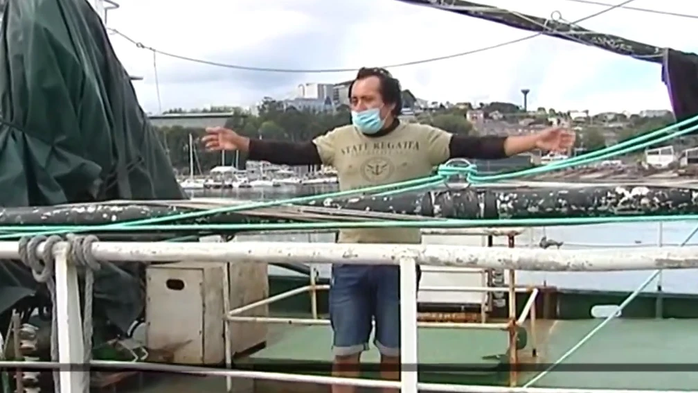 Confinado en un barco en Oza, en A Coruña Confinado en un barco en Oza, en A Coruña