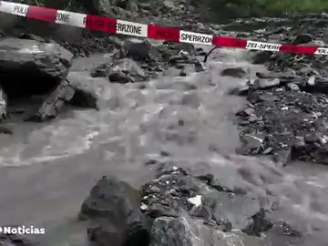 Interrumpen por las lluvias la búsqueda de un barranquista español desaparecido en Suiza Interrumpen por las lluvias la búsqueda de un barranquista español desaparecido en Suiza