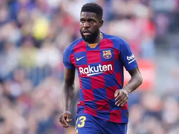 Samuel Umtiti, durante un partido con el Barcelona Samuel Umtiti, durante un partido con el Barcelona