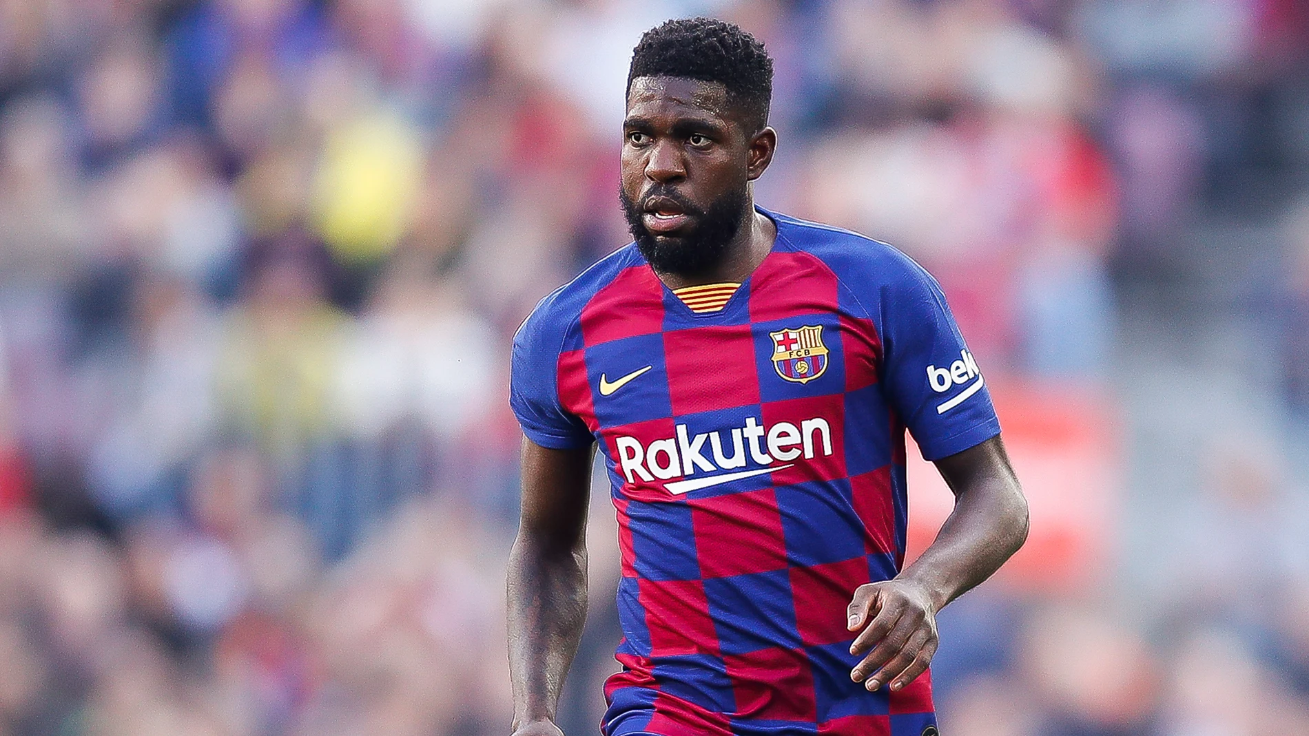 Samuel Umtiti, durante un partido con el Barcelona Samuel Umtiti, durante un partido con el Barcelona