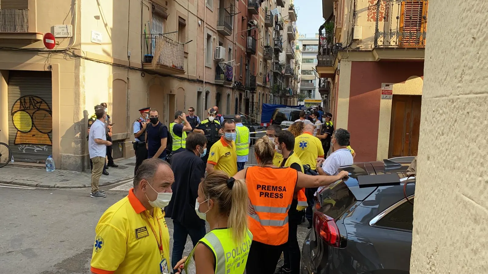 Tres personas mueren en un incendio en la Barceloneta