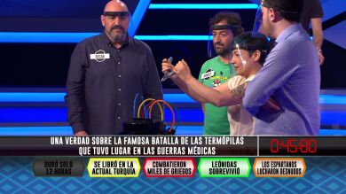 ‘Los dispersos’ aciertan una curiosidad sobre la batalla de las Termópilas 