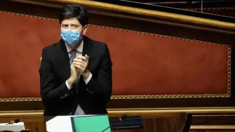 El ministro de Sanidad italiano, Roberto Speranza El ministro de Sanidad italiano, Roberto Speranza