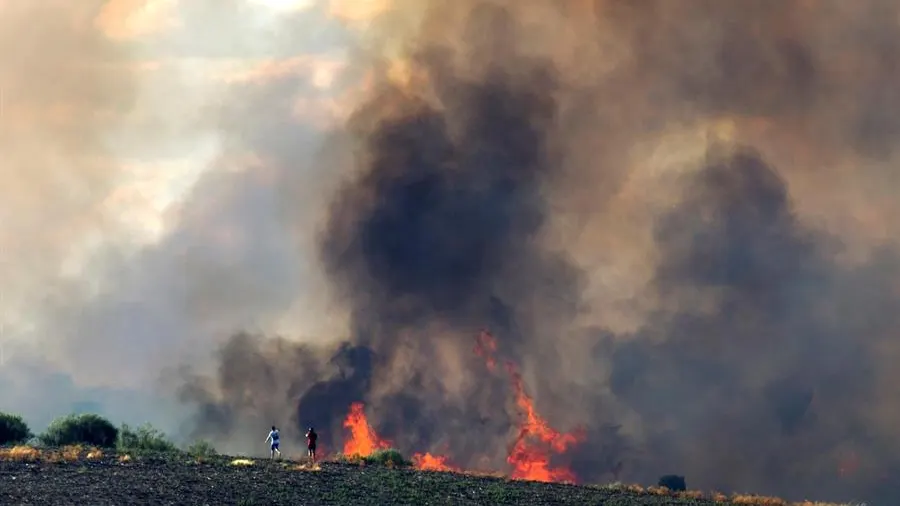 El incendio de Lober de Aliste El incendio de Lober de Aliste