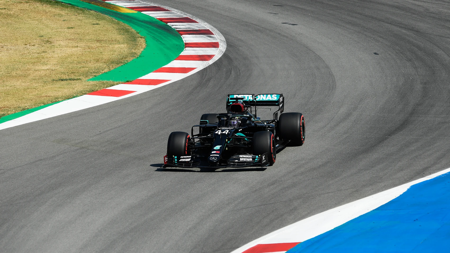 Hamilton, durante el GP de España Hamilton, durante el GP de España