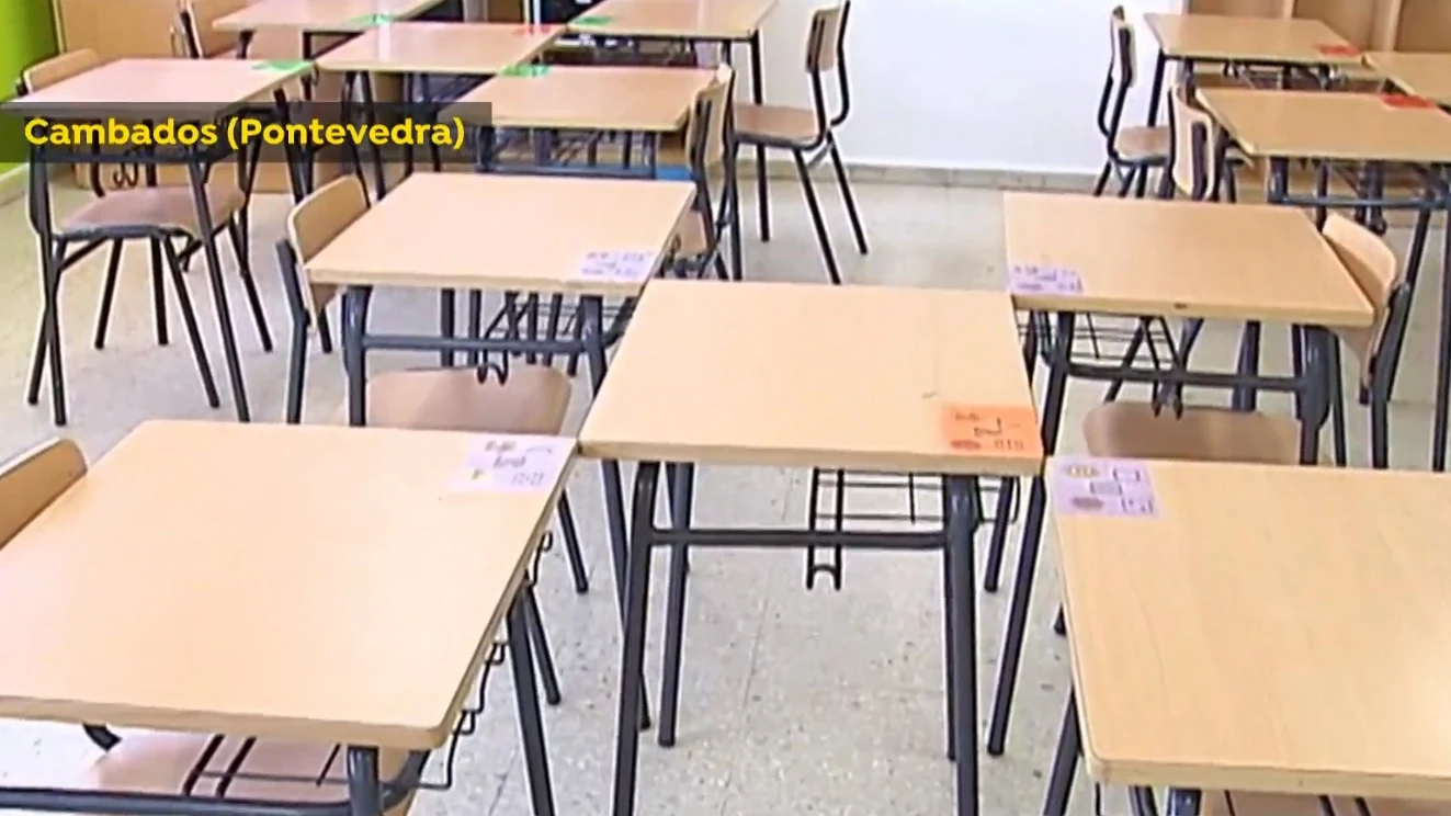 Modelo de aula para la vuelta al cole en Cambados, en Pontevedra Modelo de aula para la vuelta al cole en Cambados, en Pontevedra