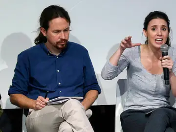 Pablo Iglesias e Irene Montero Pablo Iglesias e Irene Montero