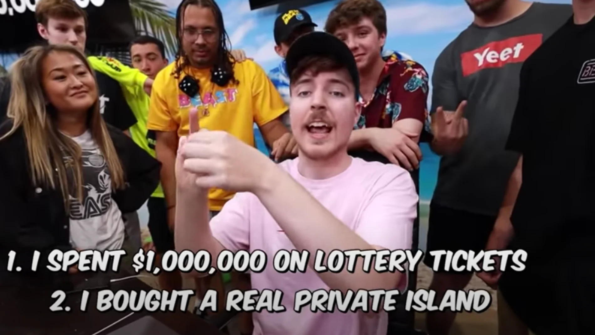 MrBeast, en acción en su canal de Youtube MrBeast, en acción en su canal de Youtube