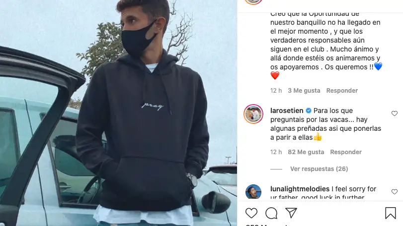 Publicaci&oacute;n del hijo de Quique Seti&eacute;n en su cuenta de Instagram