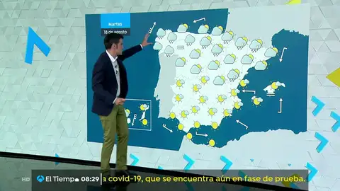 Este martes fuertes precipitaciones en el Pirineo y en el oeste de Galicia Este martes fuertes precipitaciones en el Pirineo y en el oeste de Galicia